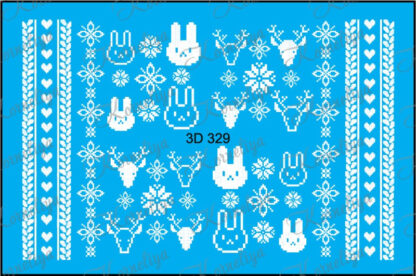 3D Waterdecal Winter/Kerst nr.329