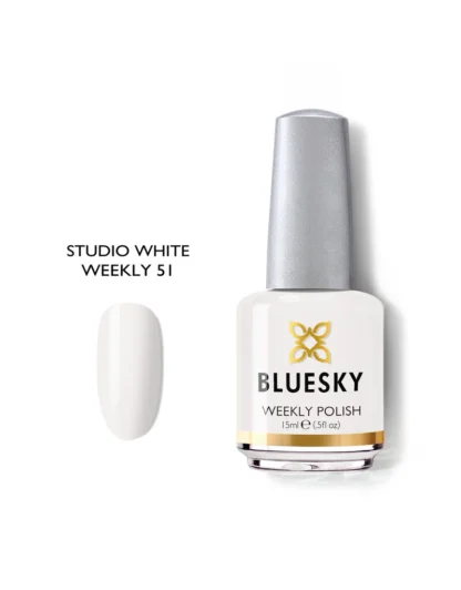 Bluesky Weekly Polish Lak Studio White nr.51